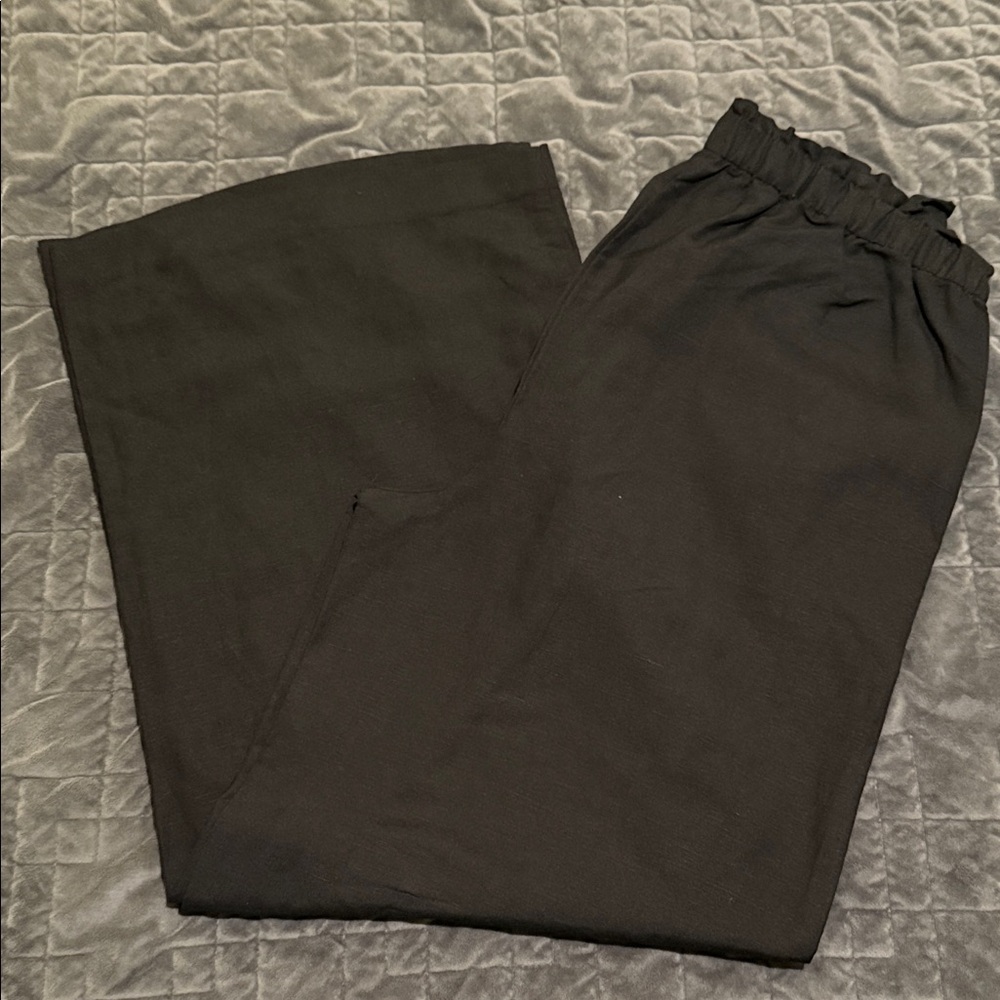 NWOT Ann Taylor The Pull On Palazzo Pant in Linen Blend Size L